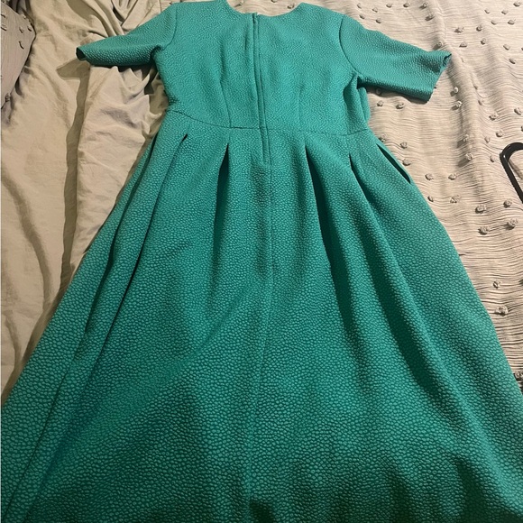 H&M Size 14 Midi Green Short Sleeve Dress - Picture 3 of 6